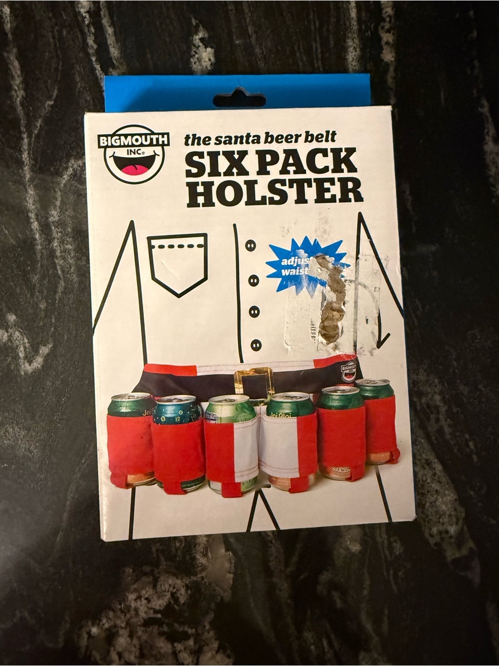 BigMouth Santa Six Pack Holster Beer Belt - Red